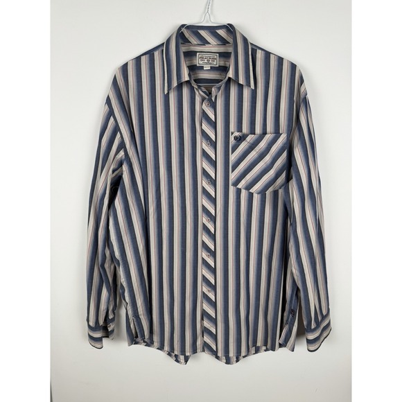 Original Other - Phat‎ Farm Striped XXL Mens Button Up Long Sleeve Shirt
